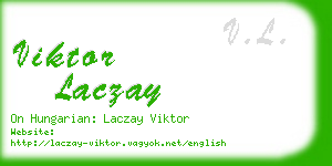 viktor laczay business card